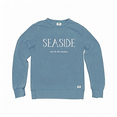 Λεπτή φούτερ μπλούζα με στάμπα σε γαλάζιο χρώμα Λεπτή φούτερ μπλούζα με στάμπα σε γαλάζιο χρώμα