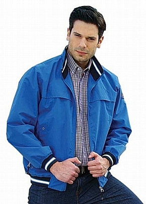 Μπουφάν με ελαστική μέση σε μπλε ρουα χρώμα Μπουφάν με ελαστική μέση σε μπλε ρουα χρώμα