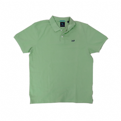 Ανδρική μπλούζα Polo πικέ σε lime χρώμα
