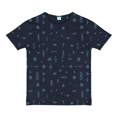 T-Shirt all over print σε μπλε σκούρο χρώμα