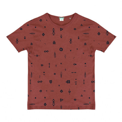 T-Shirt all over print σε κόκκινο χρώμα