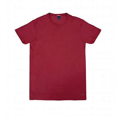  Ανδρική κοντομάνικη μπλούζα T-Shirt μονόχρωμη σε κόκκινο