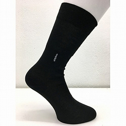 Κάλτσα ανδρική μερσεριζέ σε μαύρο Κάλτσα ανδρική μερσεριζέ σε μαύρο