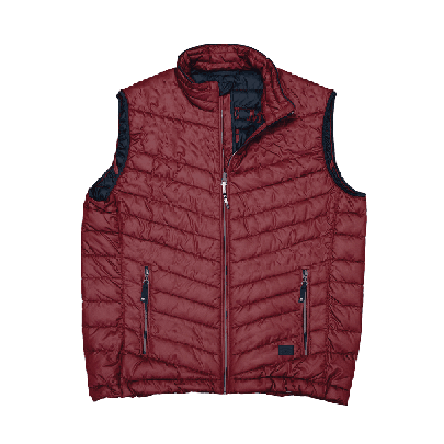  Ανδρικό ελαφρύ αμάνικο μπουφάν σε κόκκινο