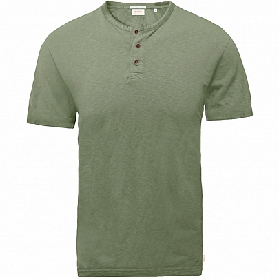 Ανδρικό T-Shirts Henley σε χακί