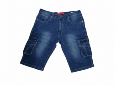 Ανδρίκη Jean βερμούδα με εξωτερικές τσέπες