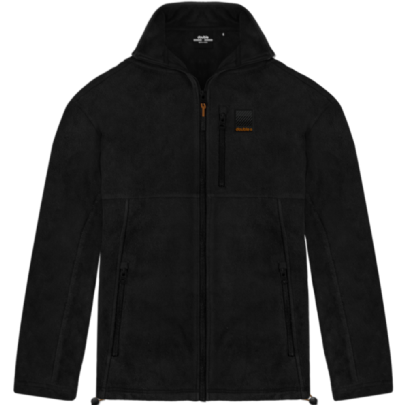 Aνδρική ζακέτα FLEECE σε μαύρο χρώμα