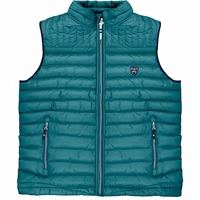 Ανδρικό αμάνικο μπουφάν σε τυρκουάζ