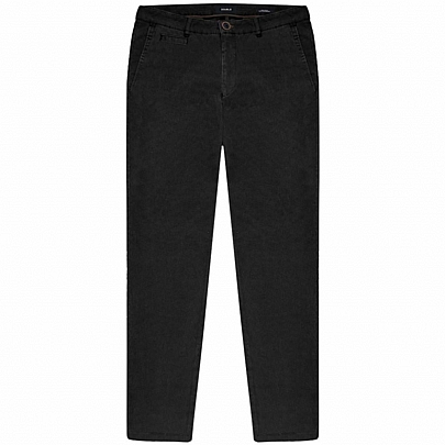 Ανδρικό παντελόνι chinos με (ανάγλυφη υφή) σε χρώμα μαύρο Ανδρικό παντελόνι chinos με (ανάγλυφη υφή) σε χρώμα μαύρο