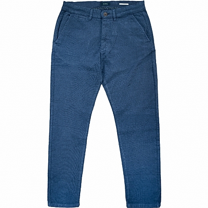 Ανδρικό chinos παντελόνι Special Fabric σε σκούρο μπλέ χρώμα Ανδρικό chinos παντελόνι Special Fabric σε σκούρο μπλέ χρώμα
