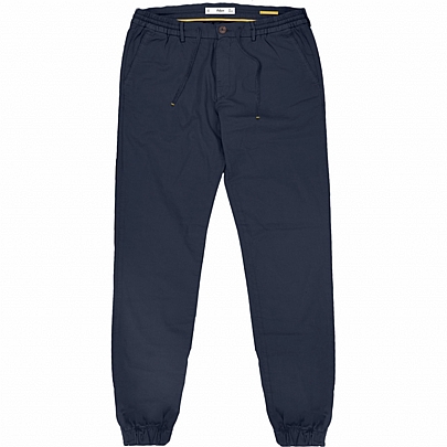 Ανδρικό παντελόνι με λάστιχο στην μέση Special Fabric σε σκούρο μπλέ Ανδρικό παντελόνι με λάστιχο στην μέση Special Fabric σε σκούρο μπλέ