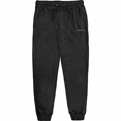 Ανδρικό παντελόνι φούτερ Terry Fleece σε μαύρο χρώμα