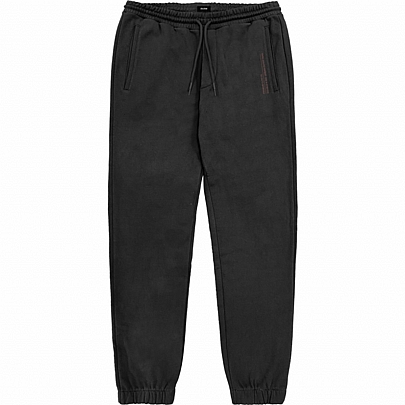 Ανδρικό παντελόνι φούτερ με λάστιχο στο μπατζάκι σε μαύρο χρώμα (Terry fleece)
