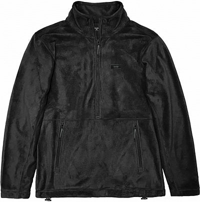 Ανδρική μπλούζα Fleece με φερμουαρ στο στήθος σε χρώμα μαύρο Ανδρική μπλούζα Fleece με φερμουαρ στο στήθος σε χρώμα μαύρο