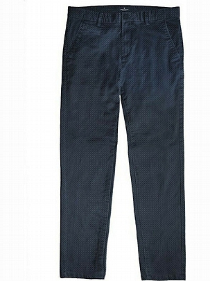 Παντελόνι Chinos All Over Print σε μπλε σκούρο