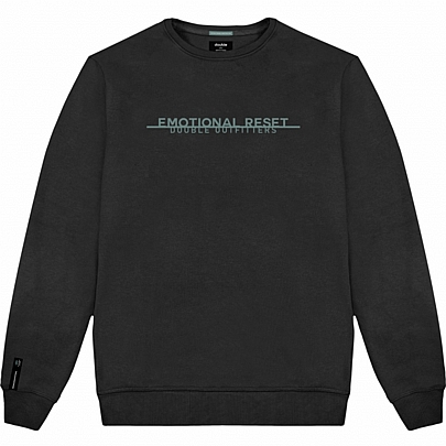 Ανδρική φούτερ με τύπωμα χωρις κουκούλα σε μαύρο χρώμα Ανδρική φούτερ με τύπωμα χωρις κουκούλα σε μαύρο χρώμα