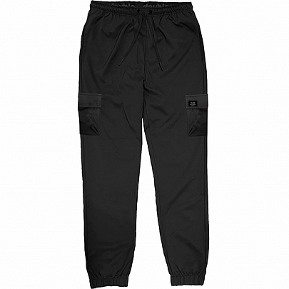 Tech fabric jogger παντελόνι με εξωτερικές τσέπες σε μαύρο
