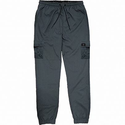 Tech fabric jogger παντελόνι με εξωτερικές τσέπες σε γκρι σκούρο