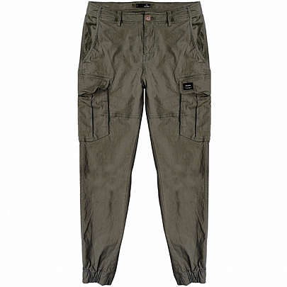 Ανδρικό παντελόνι Chinos Cargo Special Fabric (ανάγλυφη υφή) σε χρώμα λαδί Ανδρικό παντελόνι Chinos Cargo Special Fabric (ανάγλυφη υφή) σε χρώμα λαδί