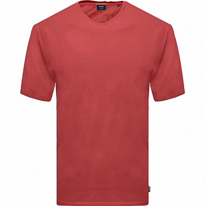 V-Neck T-Shirt σε κόκκινο