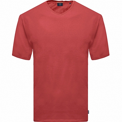 V-Neck T-Shirt σε κόκκινο