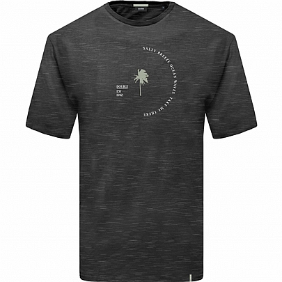 Graphic Print Flama T-Shirt  σε μαύρο