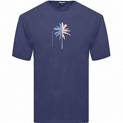 Graphic Print T-Shirt σε μπλε σκούρο