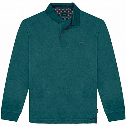 Polo Pique με διακριτικό κέντημα σε πετρόλ Polo Pique με διακριτικό κέντημα σε πετρόλ