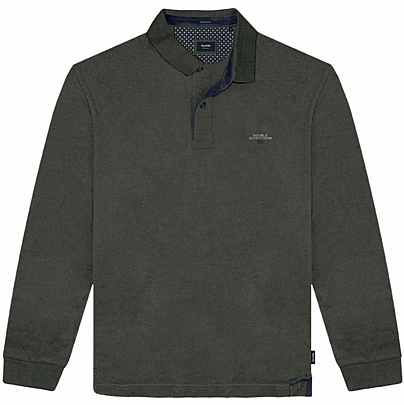 Polo Pique με διακριτικό κέντημα σε χακί Polo Pique με διακριτικό κέντημα σε χακί