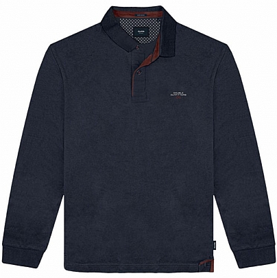 Polo Pique με διακριτικό κέντημα σε μπλε σκούρο Polo Pique με διακριτικό κέντημα σε μπλε σκούρο