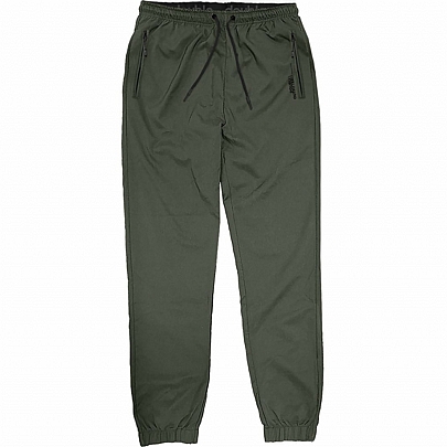 Tech Fabric Jogger Pants With Elastic Hem σε λαδί