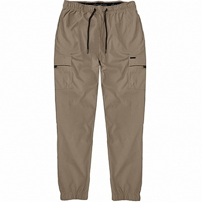 Tech fabric jogger παντελόνι με εξωτερικές τσέπες σε μπεζ(tan)