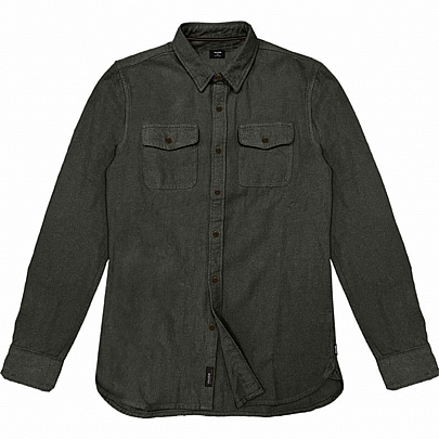 Πουκάμισο φανέλλα (flannel shirt) σε χρώμα χακί
