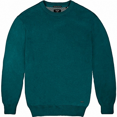 Ανδρική πλεκτή μπλούζα λαιμόκοψη σε χρώμα πετρόλ