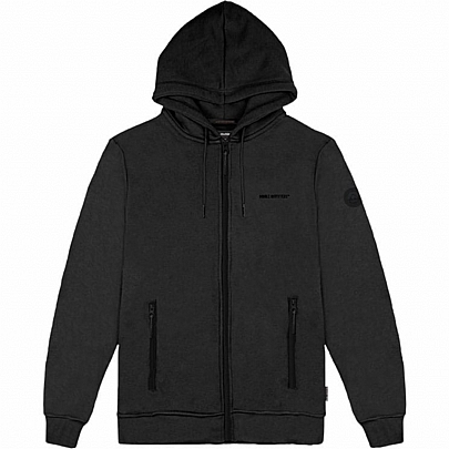 Hoodie Full Zip Top (Brushed Fleece) σε μαύρο
