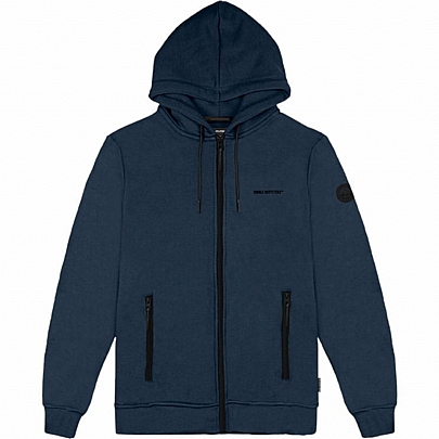 Hoodie Full Zip Top (Brushed Fleece) σε indigo 