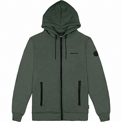 Hoodie Full Zip Top (Brushed Fleece) σε dusty green