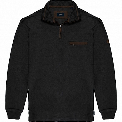 Μπλούζα half Zip Selanik σε μαύρο