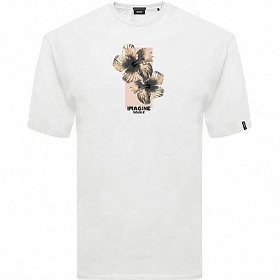 T-Shirt Graphic Print σε λευκό