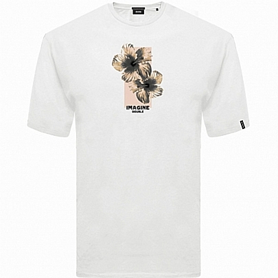 T-Shirt Graphic Print σε λευκό