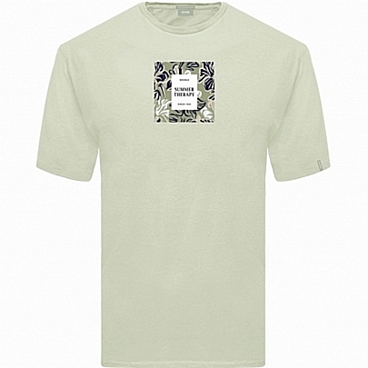 T-Shirt Graphic Print στο χρώμα της μέντας