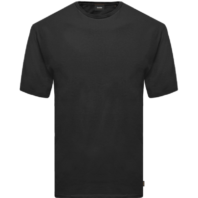 T-shirt απλό βαμβακερό σε μαύρο