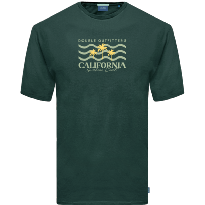 T-shirt  με τύπωμα σε πράσινο σκούρο