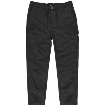 Cargo pants με λάστιχο στήν μέση σε χρώμα μαύρο Cargo pants με λάστιχο στήν μέση σε χρώμα μαύρο