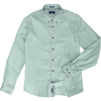 Ανδρικό μονόχρωμο πουκάμισο με τσέπη στο στήθος σε χρώμα SkyBlue