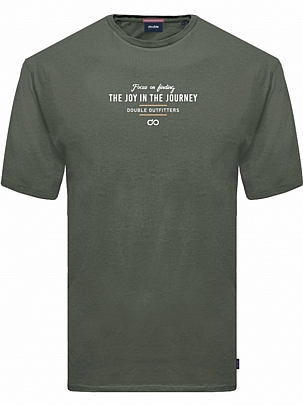 T-shirt με τύπωμα σε χακί T-shirt με τύπωμα σε χακί