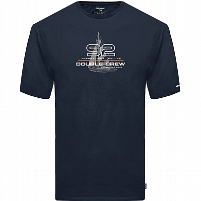 Ανδρικό t-shirt με τύπωμα σε μπλε σκούρο