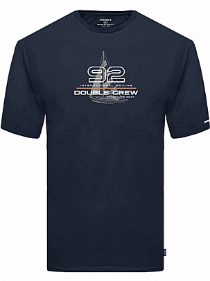 Ανδρικό t-shirt με τύπωμα σε μπλε σκούρο Ανδρικό t-shirt με τύπωμα σε μπλε σκούρο