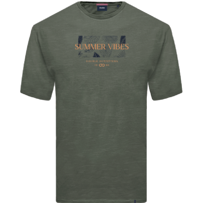 Flama T-Shirt με τύπωμα σε χακί