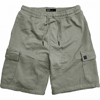 Cargo Βερμούδα French Terry Fabric σε λαδί